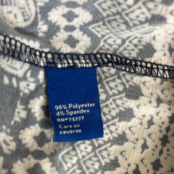 APT. 9 Women’s Blue Fair Isle Sleeveless Shift Dress Size L - Picture 7 of 9